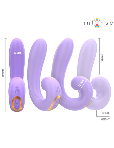 INTENSE - STIMULATEUR DE CLITORIS À DOUBLE VIBRATION MERYL