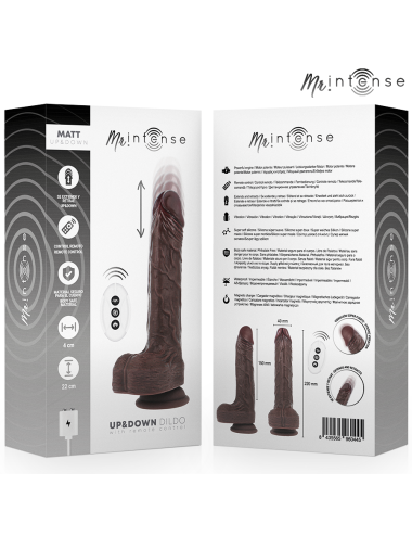 MR INTENSE - MATT RÉALISTE MULTIFONCTION AVEC VIBRATION HAUT ET BAS ET TÉLÉCOMMANDE 22 CM -O- 4 CM