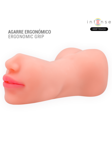 INTENSE DEEP TOUCH - MASTURBATEUR À DOUBLE BOUCHE ET VAGIN RILEY