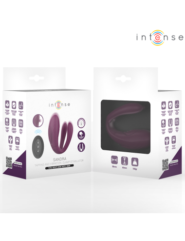 INTENSE - STIMULATEUR DE TAPOTAGE ET DE VIBRATION SANDRA AVEC TÉLÉCOMMANDE