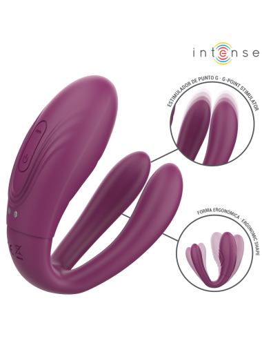 INTENSE - STIMULATEUR DE TAPOTAGE ET DE VIBRATION SANDRA AVEC TÉLÉCOMMANDE