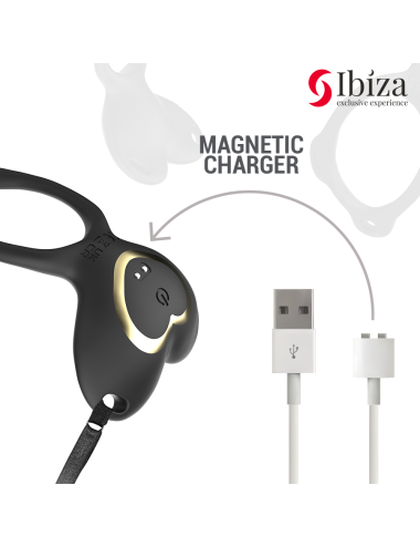 IBIZA - VIBRATEUR COUPLE EN FORME DE CŒUR AVEC TÉLÉCOMMANDE