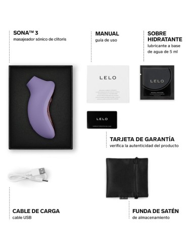 LELO - SONA 3 MASSEUR CLITORAL SONIQUE VIOLET DUSK