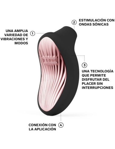 LELO - SONA 3 CRUISE MASSEUR CLITORAL SONIQUE NOIR