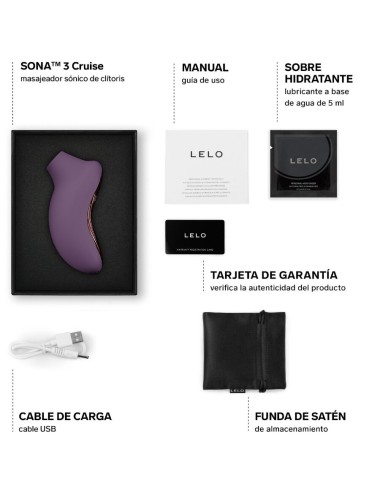 LELO - MASSEUR CLITORAL SONIQUE SONA 3 CRUISE PRUNE