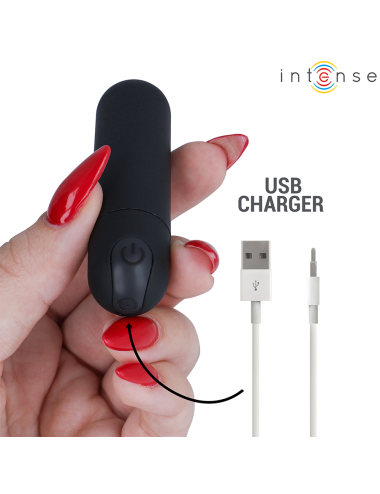 INTENSE - KAREN MINI VIBRANT RECHARGEABLE BALLE NOIRE