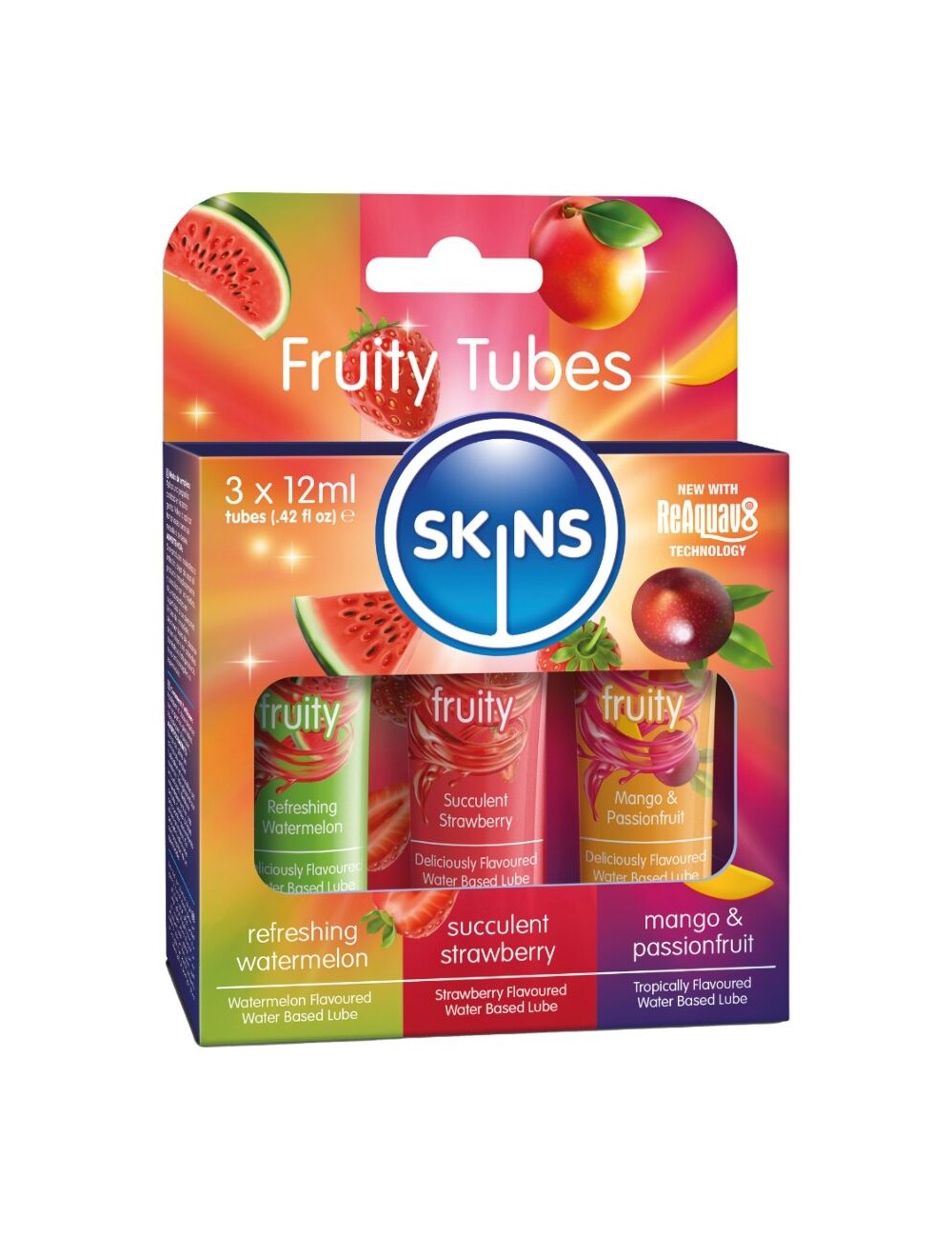 KIT DE LUBRIFIANTS FRUITÉS SKINS - PASTÈQUE