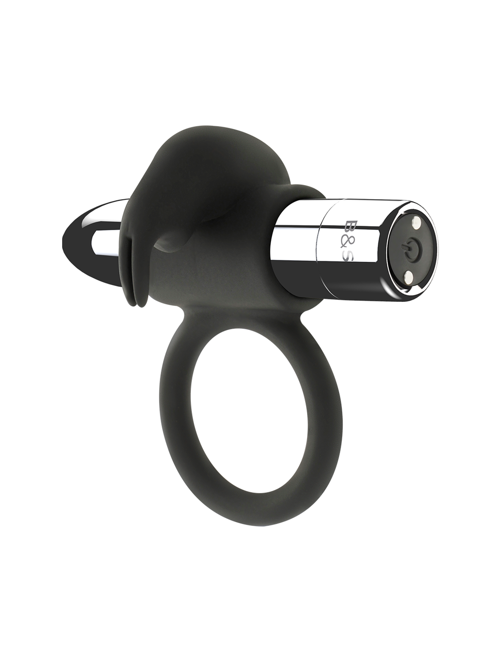 BLACK&SILVER - BAGUE RECHARGEABLE BURTON 10 MODES DE VIBRATION