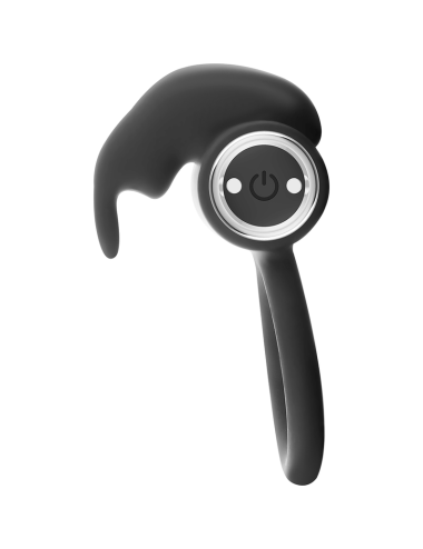 BLACK&SILVER - BAGUE RECHARGEABLE BURTON 10 MODES DE VIBRATION