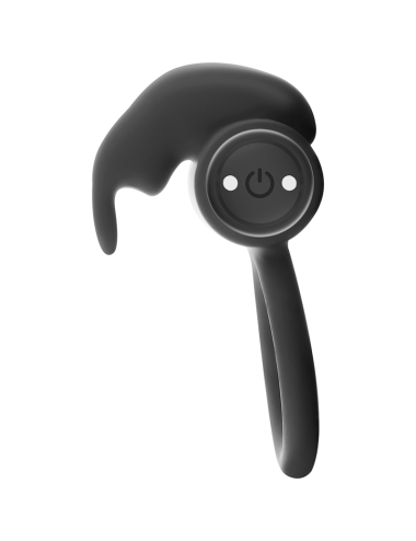 BLACK&SILVER - BURTON RING 10 MODES DE VIBRATION NOIR