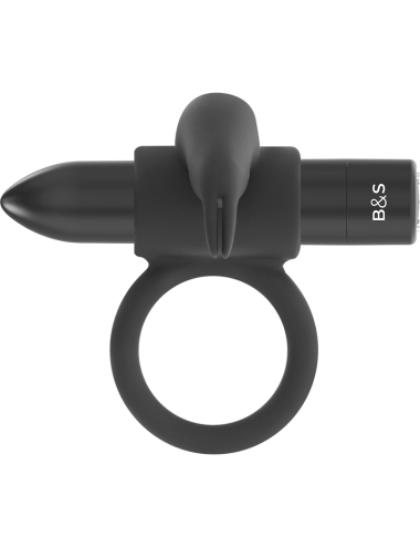 BLACK&SILVER - BURTON RING 10 MODES DE VIBRATION NOIR
