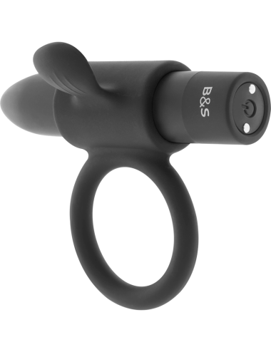 BLACK&SILVER - BAGUE RECHARGEABLE CAMERON NOIR