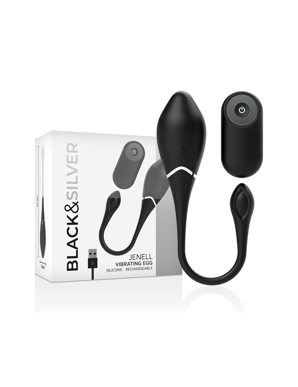 BLACK&SILVER - UF VIBRANT RECHARGEABLE JENELL