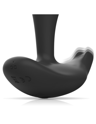 BLACK&SILVER - TÉLÉCOMMANDE EN SILICONE POUR PLUG ANAL DWAYNE