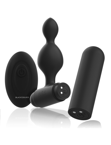 BLACK&SILVER - TUCKER PETITE TÉLÉCOMMANDE POUR PLUG ANAL EN SILICONE