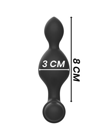 BLACK&SILVER - TUCKER PETITE TÉLÉCOMMANDE POUR PLUG ANAL EN SILICONE