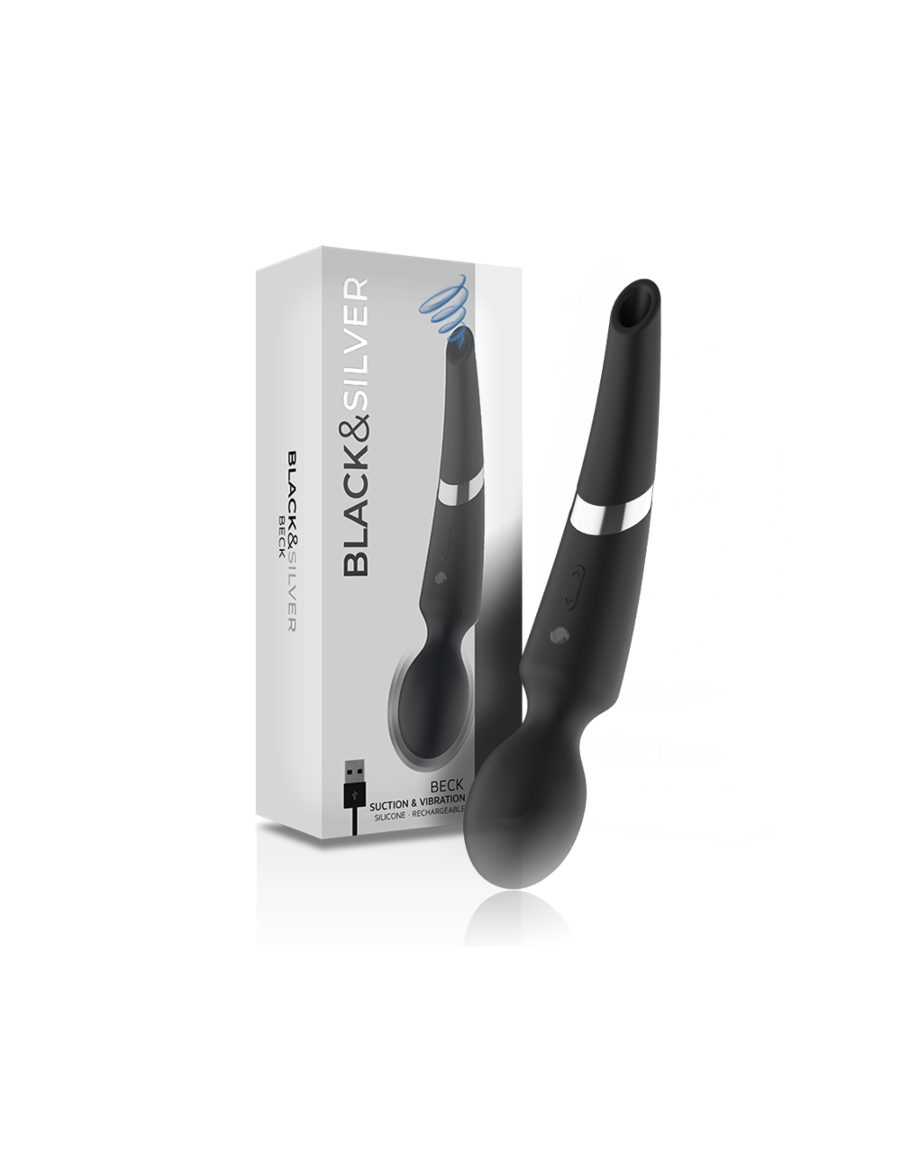BLACK&SILVER - BAGUETTE ET VENTOUSE BECK 2 EN 1 SILICONE
