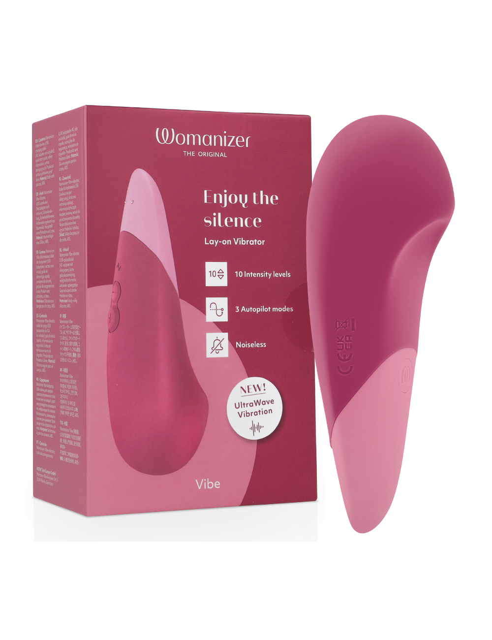 WOMANIZER - VIBRATEUR SILENCIEUX VIBE LAY-ON ROSE FOYER