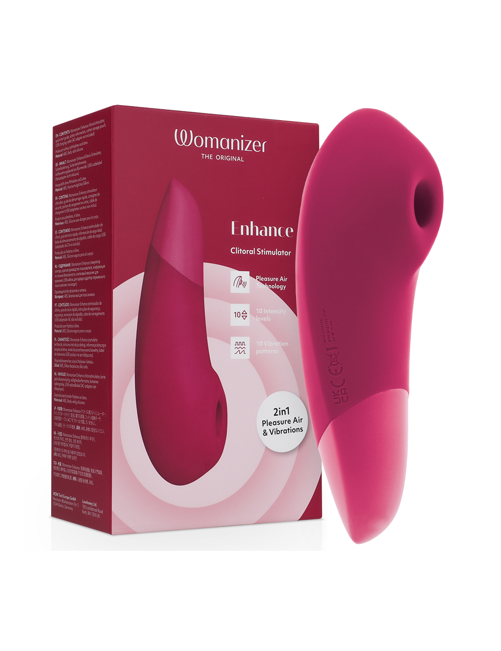 WOMANIZER - STIMULATEUR CLITORIAL AMÉLIORANT ROSE VIBRANT