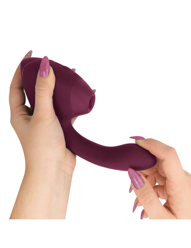 WOMANIZER - DUO NEXT STIMULATEUR CLITORIAL ET DE POINT G DOUBLE ROSE FOYER