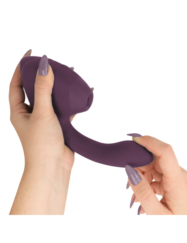 WOMANIZER - DUO NEXT STIMULATEUR CLITORIAL ET DE POINT G DOUBLE VIOLET FONCÉ