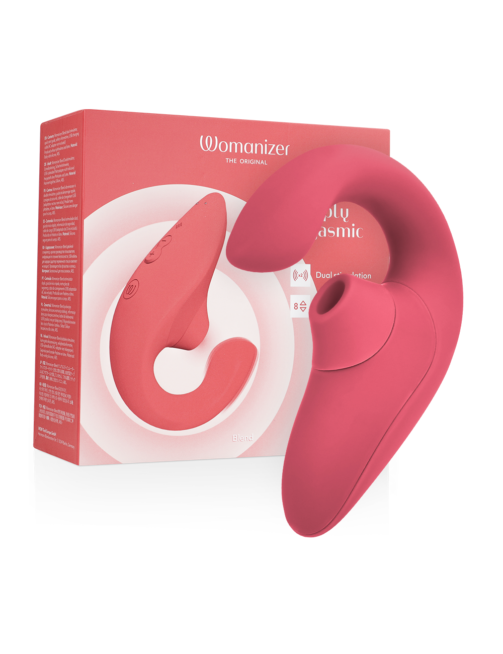 WOMANIZER - VIBRATEUR STIMULATEUR BLEND RABBIT ROSE VIBRANTE