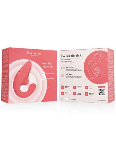 WOMANIZER - VIBRATEUR STIMULATEUR BLEND RABBIT ROSE VIBRANTE