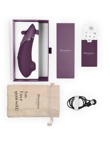 WOMANIZER - STIMULATEUR CLITORIAL SUIVANT VIOLET FONCÉ