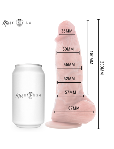 MR INTENSE - GODEMICHET EN SILICONE SPENCER MOYEN 23 CM -Ø- 5,7 CM