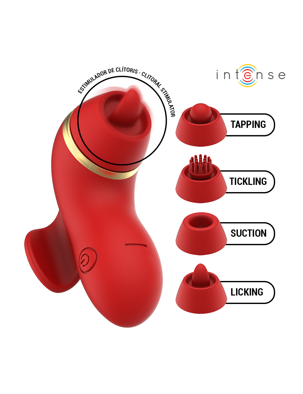 INTENSE - PATTY STIMULATEUR AVEC 4 TÊTES : SUCCION