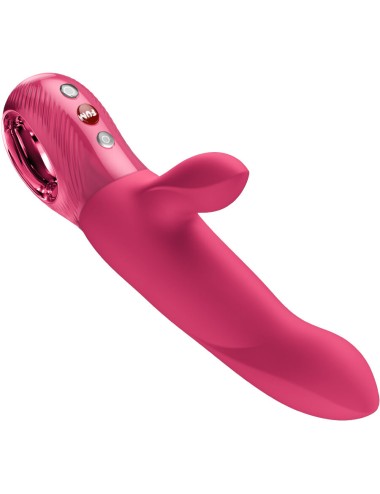 FUN FACTORY - PULSATEURS LAPIN À PROPULSATION À ARC BI STRONIC FRAMBOISE