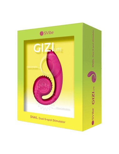 SNAIL VIBE - GIZI LITE VIBRATEUR ROSE DOUBLE POINT G ET CLITORIAL