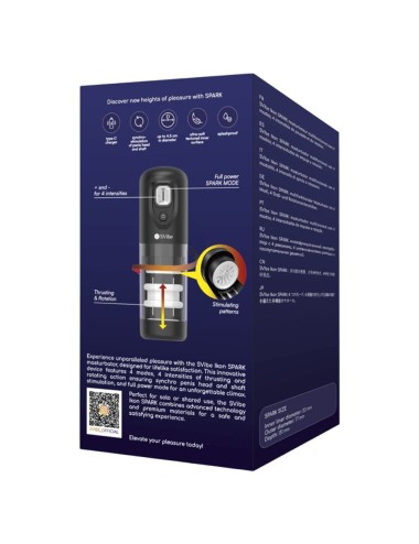 SNAIL VIBE - MASTURBATEUR IKON SPARK À POUSSÉE ET ROTATION