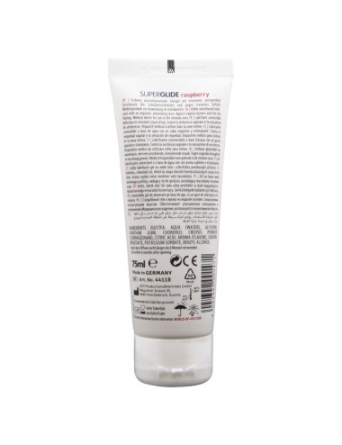 HOT - SUPERGLIDE LUBRIFIANT COMESTIBLE À BASE D'EAU FRAMBOISE 75 ML