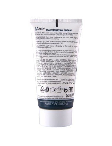 HOT - CRÈME DE MASTURBATION CHAUDE AU CBD UNISEXE 100 ML