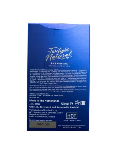 HOT - TWILIGHT PHEROMONE SPRAY NATUREL POUR HOMMES 50 ML