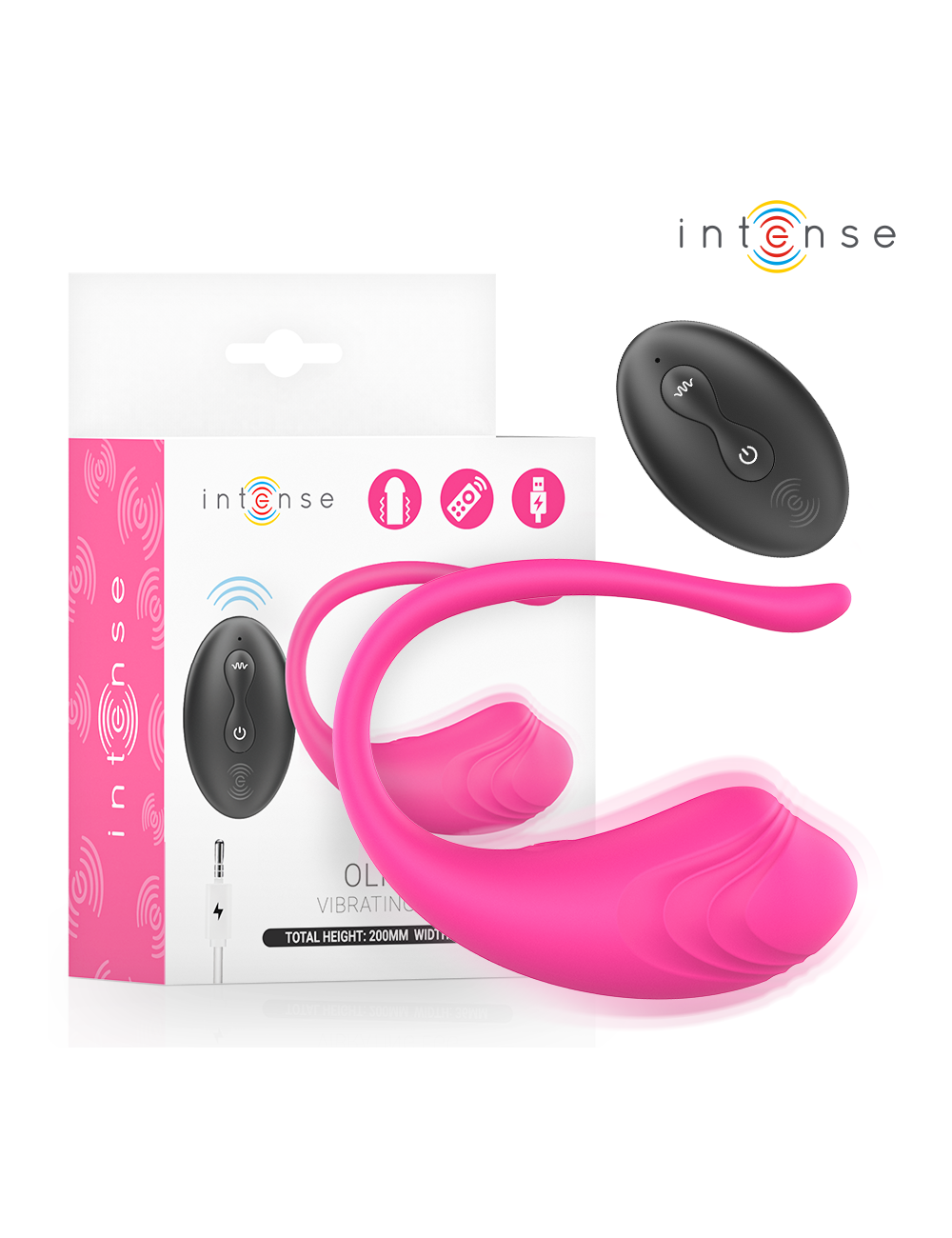 INTENSE - ŒUF VIBRANT OLIVIA PINK AVEC TÉLÉCOMMANDE