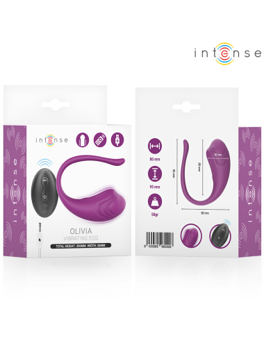 INTENSE - OLIVIA ŒUF VIBRANT PURPLE AVEC TÉLÉCOMMANDE