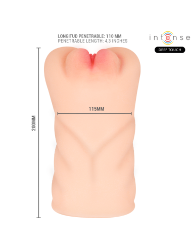 INTENSE DEEP TOUCH - KRISTA MASTURBATEUR VIBRANT GÉMISSANT AVEC TÉLÉCOMMANDE
