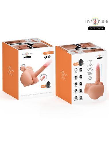 INTENSE DEEP TOUCH - TORSE RICHIE AVEC ANUS ET GODEMICHET RÉALISTE AVEC TÉLÉCOMMANDE DE POUSSE ET DE VIBRATION 4,7 KG