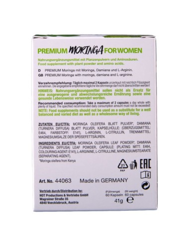 HOT - MORINGA CASQUETTES POUR FEMME 60 UNITÉS