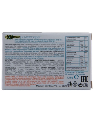HOT - EXXTREME CAPSULES PUISSANCE MAN 2 UNITÉS