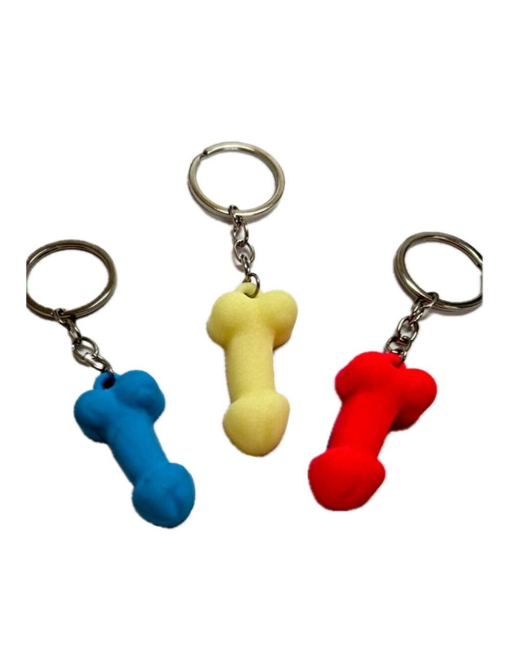 DIABLO PICANTE - PORTE-CLÉS PÉNIS EN SILICONE ASSORTIS