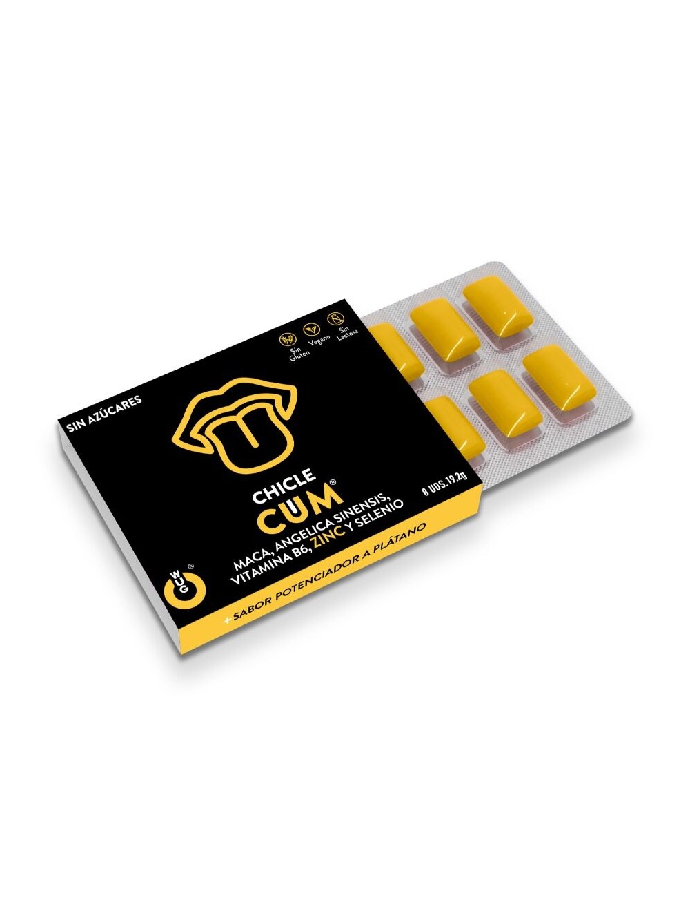 WUG SEX SENSE - AUGMENTATEUR DE SPERME ET REHAUSSEUR DE SAVEUR DE SPERME À LA BANANE 1 X 8 UNITÉS