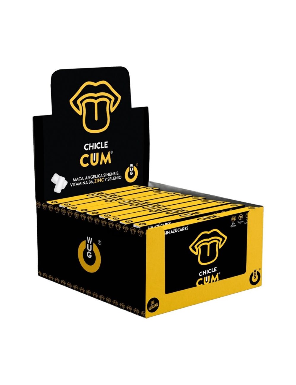 WUG SEX SENSE - AUGMENTATEUR DE CUM & REHAUSSEUR DE SAVEUR DE SPERME À LA BANANE | PRÉSENTOIR 12 X 8 UNITÉS