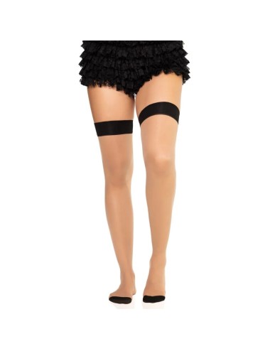 LEG AVENUE - 1963 BAS EN SPANDEX À COUTURE ARRIÈRE NOIRS - TAILLE UNIQUE