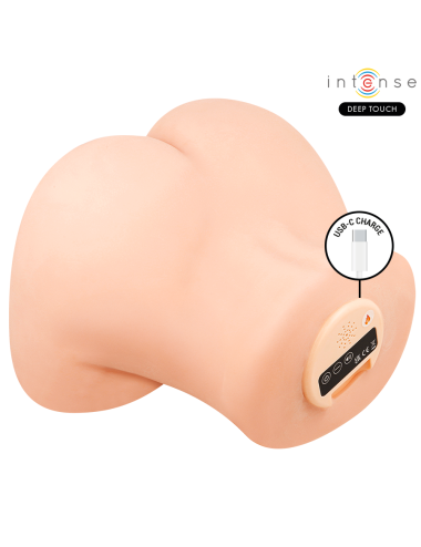 INTENSE DEEP TOUCH - MASTURBATEUR VAGINAL GINGER AVEC SUCCION, CHALEUR, VIBRATION ET EFFETS VOCAUX, TÉLÉCOMMANDE INCLUSE, 5,3 KG