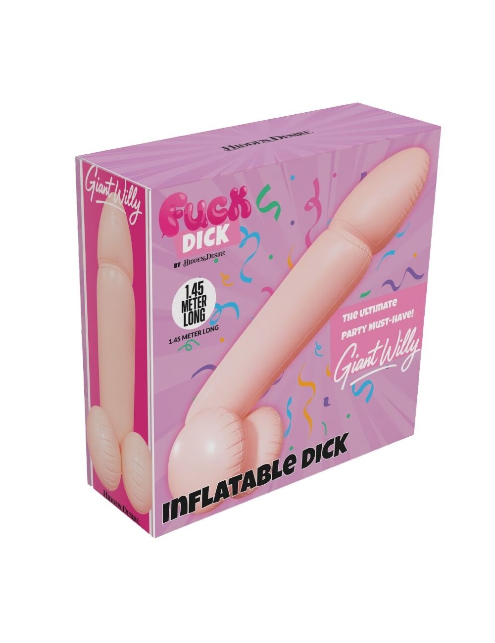 HIDDEN DESIRE - PÉNIS GONFLABLE GÉANT WILLY 145 CM