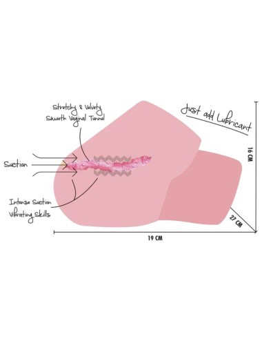 HIDDEN DESIRE - JUICY SUCKING PUSSY TORSE FÉMININ  4 KG