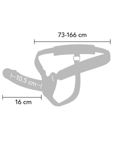 HIDDEN DESIRE - INFERNO MANCHON PÉNIS AVEC SANGLE 16 CM